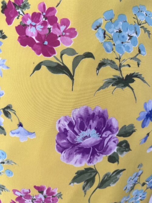 Dress - Yellow Floral Short Dress - Image 5