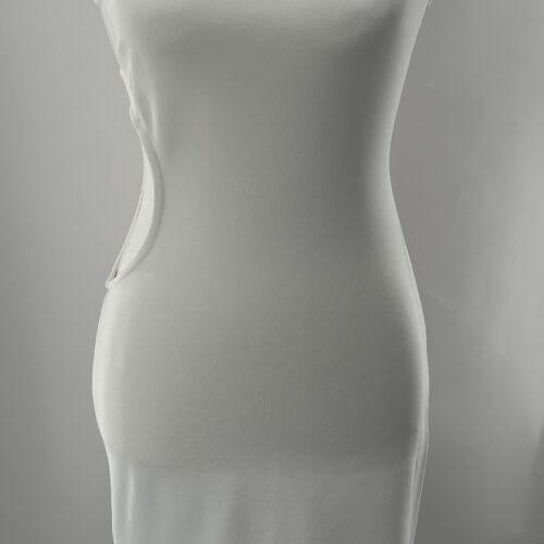 Dress - Short White Dress Cut-Out