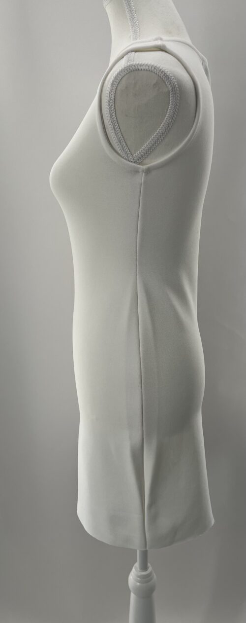 Dress - Short White Dress Cut-Out - Image 4