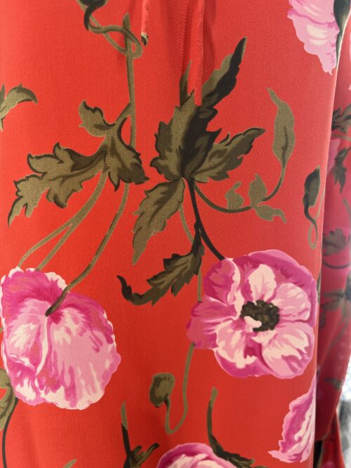 Dress - Short Boho Floral Red Dress - Image 3