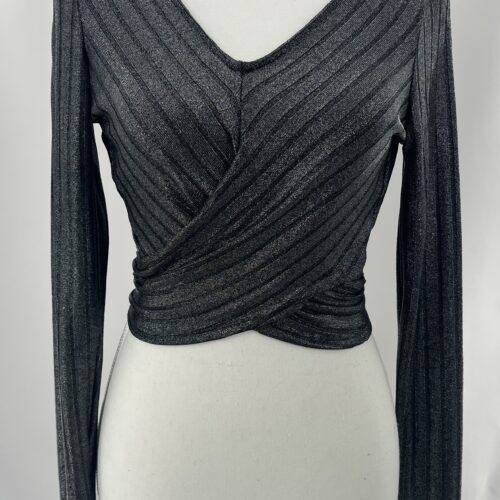 Blouse - Cropped Blouse V neck Lurex
