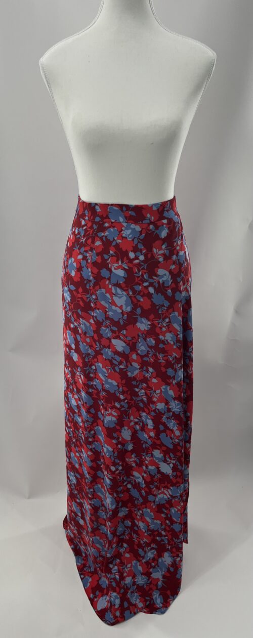 Set - Skirt and Top Cropped Floral Red ALEXIS - Image 4