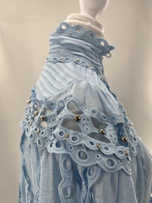 Shirt - Light Blue ZIMMERMAN Shirt With Lace Details - Image 5