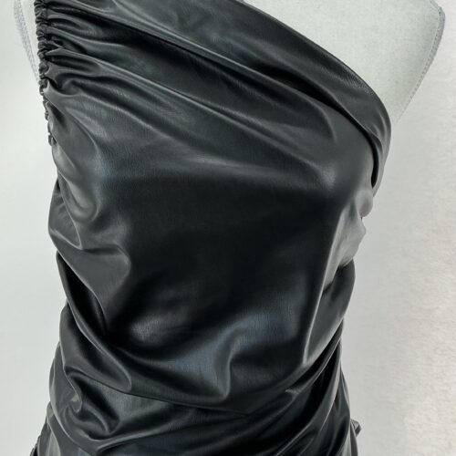 Top - One Shoulder Faux Leather Top Zara