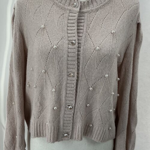 Cardigan - Carol Bassi Light Wool Perl’s Cardigan