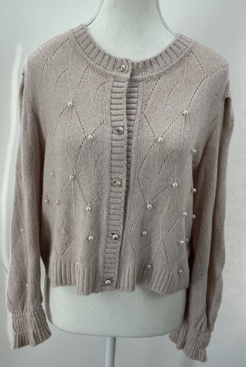 Cardigan - Carol Bassi Light Wool Perl’s Cardigan
