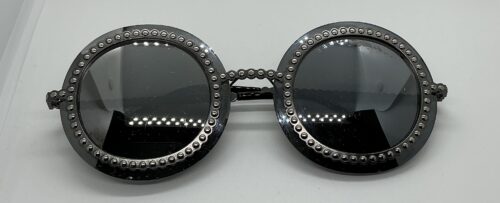 Sunglasses - Metal Dots Round Sunglasses - Image 3