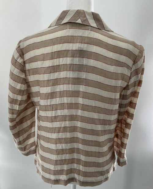 Blazer - Stipped Bege and Off White Blazer - Image 3