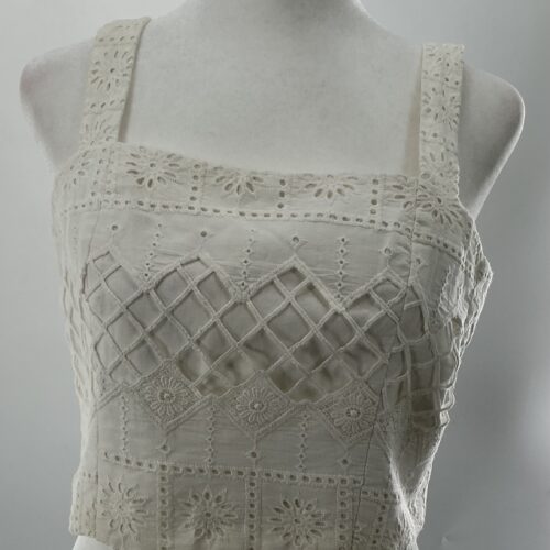 Top - White Cropped Top