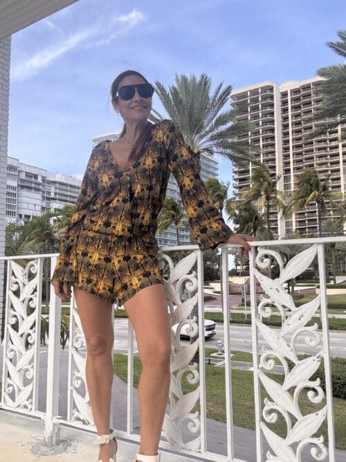 Jumpsuit - Mustard Color Romper Farm Rio Owl - Image 8