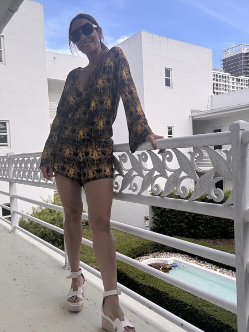 Jumpsuit - Mustard Color Romper Farm Rio Owl - Image 7