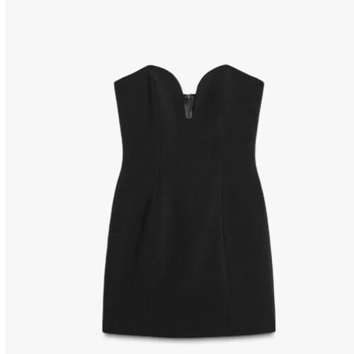 Dress - Black Strapless Sweet Heart