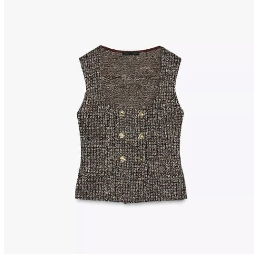 Vest - Jacquard Burgundy Vest