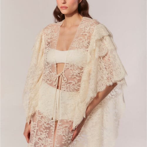 La Gea Lace Long Kaftan