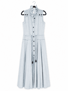 Sophia Hegg Light Denim Maxi Dress